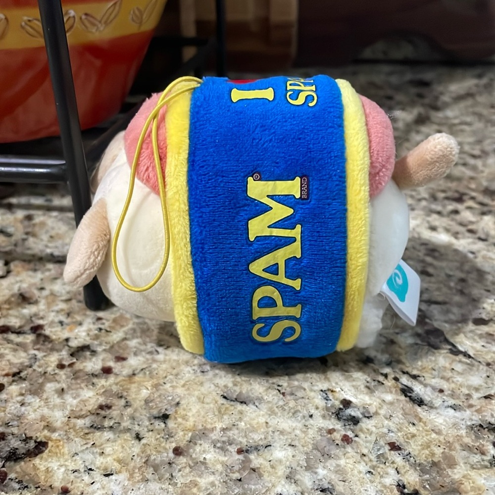 Anirolls Spam Musubi Cat Kitty Kittyroll Plushie Keychain/Hang Decor